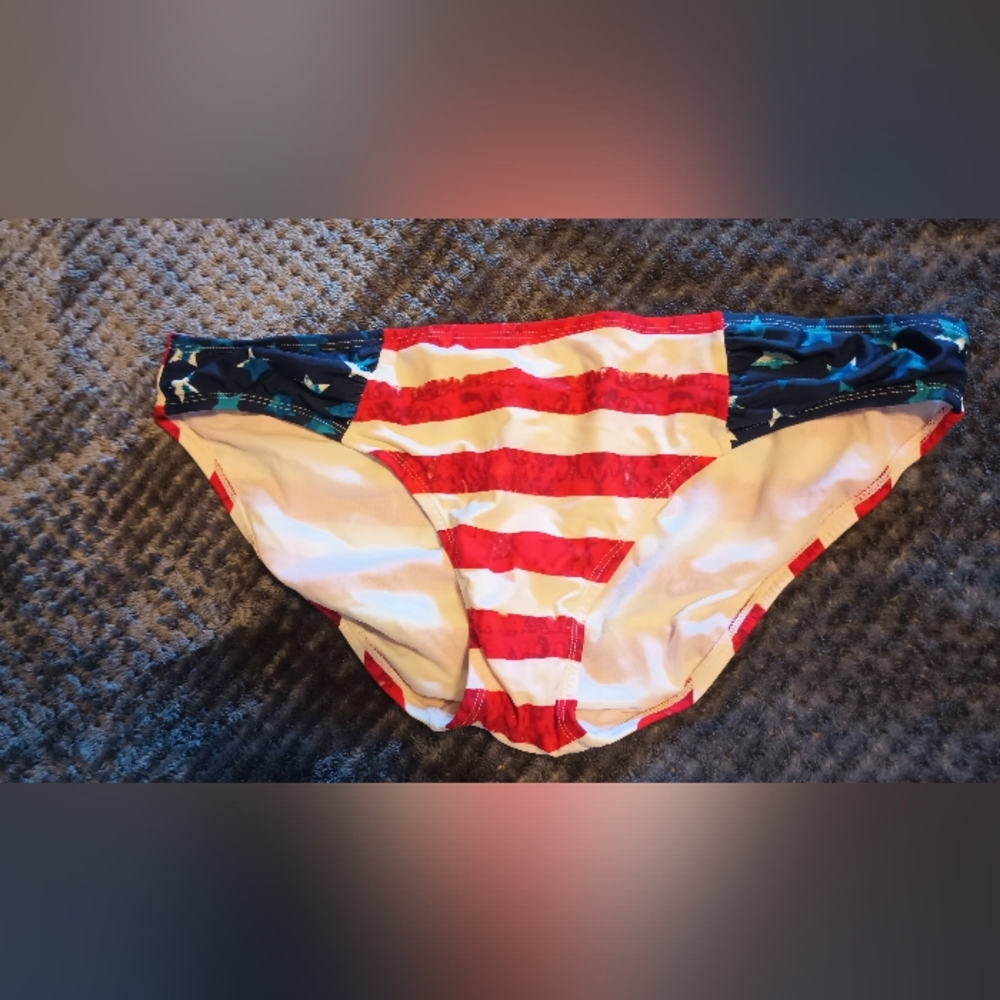 Catalina Bikini Bottoms - Flag Print 4th of July